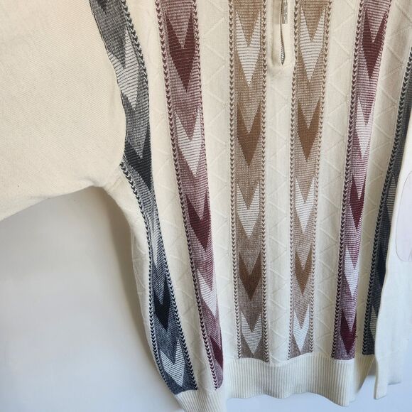 Steve Harvey Celebrity Edition 1/4 Zip Long Sleeve Sweater Men's Large 0741 - Picture 9 of 12